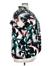Nine West 100% Polyester Print Teal Short Sleeve Blouse Size 3X - photo 4