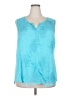 RXB Teal Sleeveless Blouse Size 3X - photo 1
