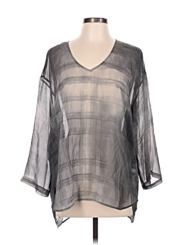 Eileen Fisher 3/4 Sleeve Silk Top (view 1)