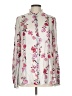 Etcetera Floral Ivory Long Sleeve Blouse Size 10 - photo 1