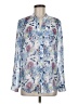 Kut from the Kloth 100% Polyester Paisley Blue Long Sleeve Blouse Size M - photo 1