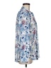 Kut from the Kloth 100% Polyester Paisley Blue Long Sleeve Blouse Size M - photo 4