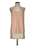 Naked Zebra 100% Polyester Tan Sleeveless Blouse Size S - photo 1