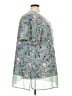 BLOOMCHIC Floral Teal Short Sleeve Blouse Size 22 - photo 4