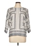 dalia 100% Polyester Gray 3/4 Sleeve Blouse Size M - photo 1