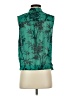 Babaton 100% Silk Teal Sleeveless Silk Top Size S - photo 2