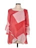 I.C. By Connie K Red 3/4 Sleeve Blouse Size L - photo 1