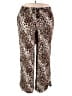 Cato 100% Rayon Animal Print Brown Casual Pants Size 18 - 20 - photo 1