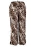Cato 100% Rayon Animal Print Brown Casual Pants Size 18 - 20 - photo 2