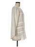 Etcetera 100% Silk Ivory Long Sleeve Silk Top Size 8 - photo 4