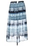 Maurices 100% Polyester Print Blue Casual Skirt Size 24 (3) - photo 2