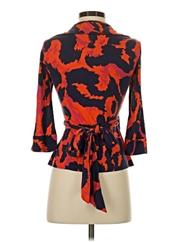 Diane von Furstenberg 3/4 Sleeve Silk Top (view 2)