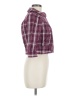Decree 100% Cotton Plaid Purple Jacket Size M - photo 4