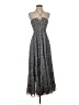 Aqua 100% Polyester Paisley Gray Cocktail Dress Size XS - photo 1