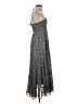 Aqua 100% Polyester Paisley Gray Cocktail Dress Size XS - photo 4