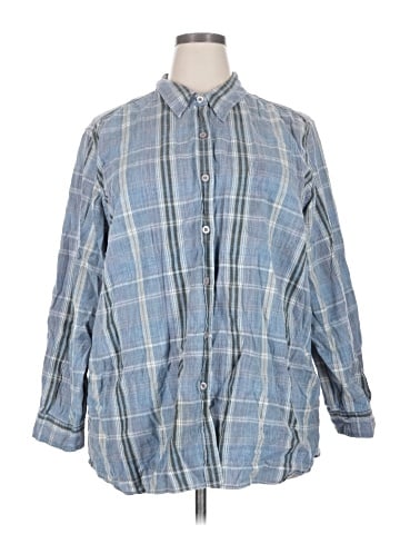 Avenue 3/4 Sleeve Button-Down Shirt (view 1)