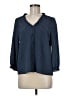CeCe Polka Dots Blue 3/4 Sleeve Blouse Size M - photo 1