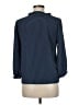 CeCe Polka Dots Blue 3/4 Sleeve Blouse Size M - photo 2