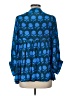 Oliphant Blue 3/4 Sleeve Blouse Size L - photo 2