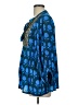 Oliphant Blue 3/4 Sleeve Blouse Size L - photo 5