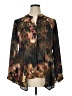 Investments 100% Polyester Brown Long Sleeve Blouse Size XL (petite) - photo 1