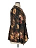 Investments 100% Polyester Brown Long Sleeve Blouse Size XL (petite) - photo 4