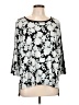 Jones New York Silver 3/4 Sleeve Blouse Size L - photo 1