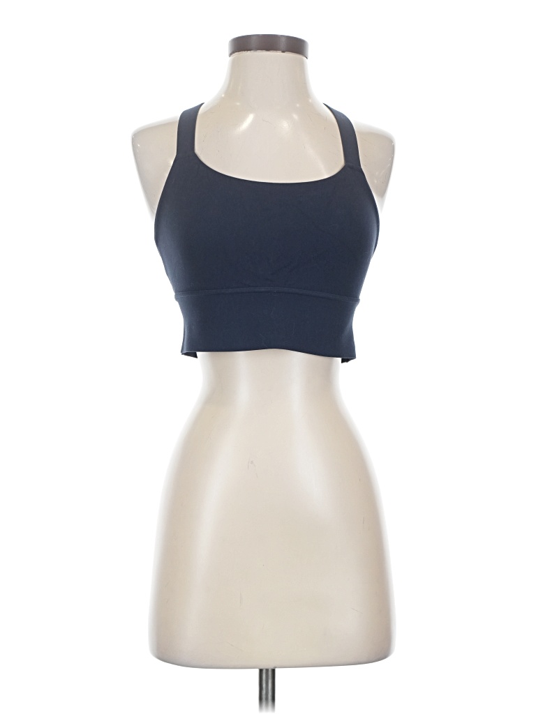 Pre-owned Athleta Tank Top Blue Halter Neckline Tops