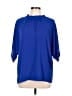 Elings 100% Polyester Blue 3/4 Sleeve Blouse Size L - photo 1