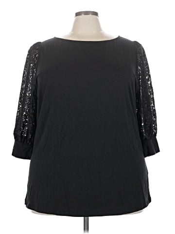 June + Vie 3/4 Sleeve T-Shirt (view 1)