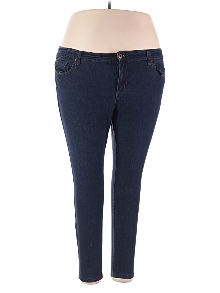 Pre-owned Forever 21 Plus Jeggings In Blue
