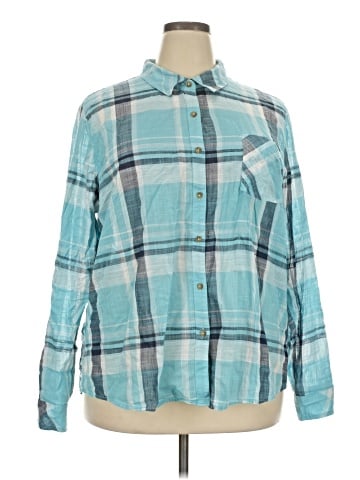 Natural Reflections Long Sleeve Button-Down Shirt (view 1)