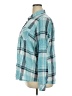 Natural Reflections 100% Cotton Plaid Teal Long Sleeve Button-Down Shirt Size XXL - photo 5