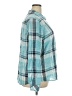 Natural Reflections 100% Cotton Plaid Teal Long Sleeve Button-Down Shirt Size XXL - photo 4
