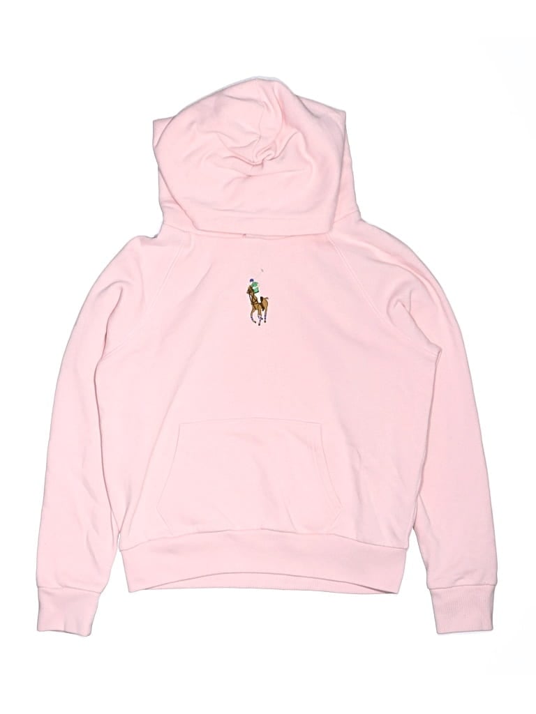 Pre-owned Polo By Ralph Lauren Kids' Pullover Hoodie In Pink