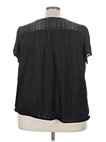 Faded Glory Short Sleeve Henley (view 2)