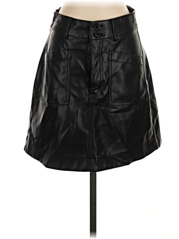 Madewell Vegan Leather A-Line Mini Skirt (view 1)
