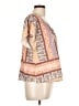 Unity World Wear Orange Short Sleeve Blouse Size L - photo 4