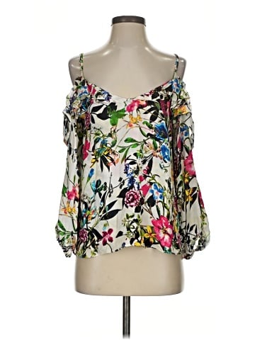 Parker 3/4 Sleeve Silk Top (view 1)