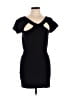 BCBGMAXAZRIA Solid Black Cocktail Dress Size L - photo 1
