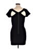 BCBGMAXAZRIA Solid Black Cocktail Dress Size L - photo 2