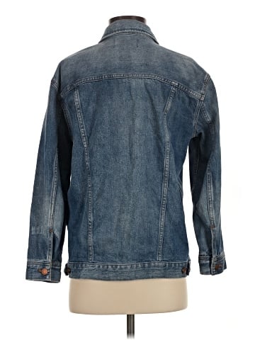 Madewell The Oversized Jean Jacket in Wortham Wash (view 2)
