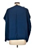 Eileen Fisher 100% Silk Solid Blue Short Sleeve Silk Top Size L - photo 2