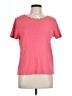 Rafaella 100% Cotton Pink Short Sleeve Top Size L (petite) - photo 1