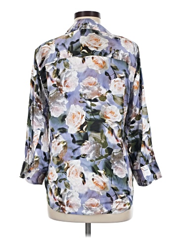 L'Agence 3/4 Sleeve Silk Top (view 2)