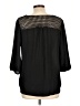 Xhilaration 100% Polyester Black 3/4 Sleeve Blouse Size L - photo 2