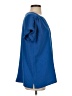 J.Jill Blue Short Sleeve Blouse Size S - photo 4