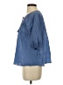 Auguste 100% Cotton Blue 3/4 Sleeve Blouse Size 2 - photo 5