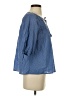 Auguste 100% Cotton Blue 3/4 Sleeve Blouse Size 2 - photo 4