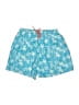 H&M 100% Polyester Tropical Blue Board Shorts Size 16 - 18 - photo 1
